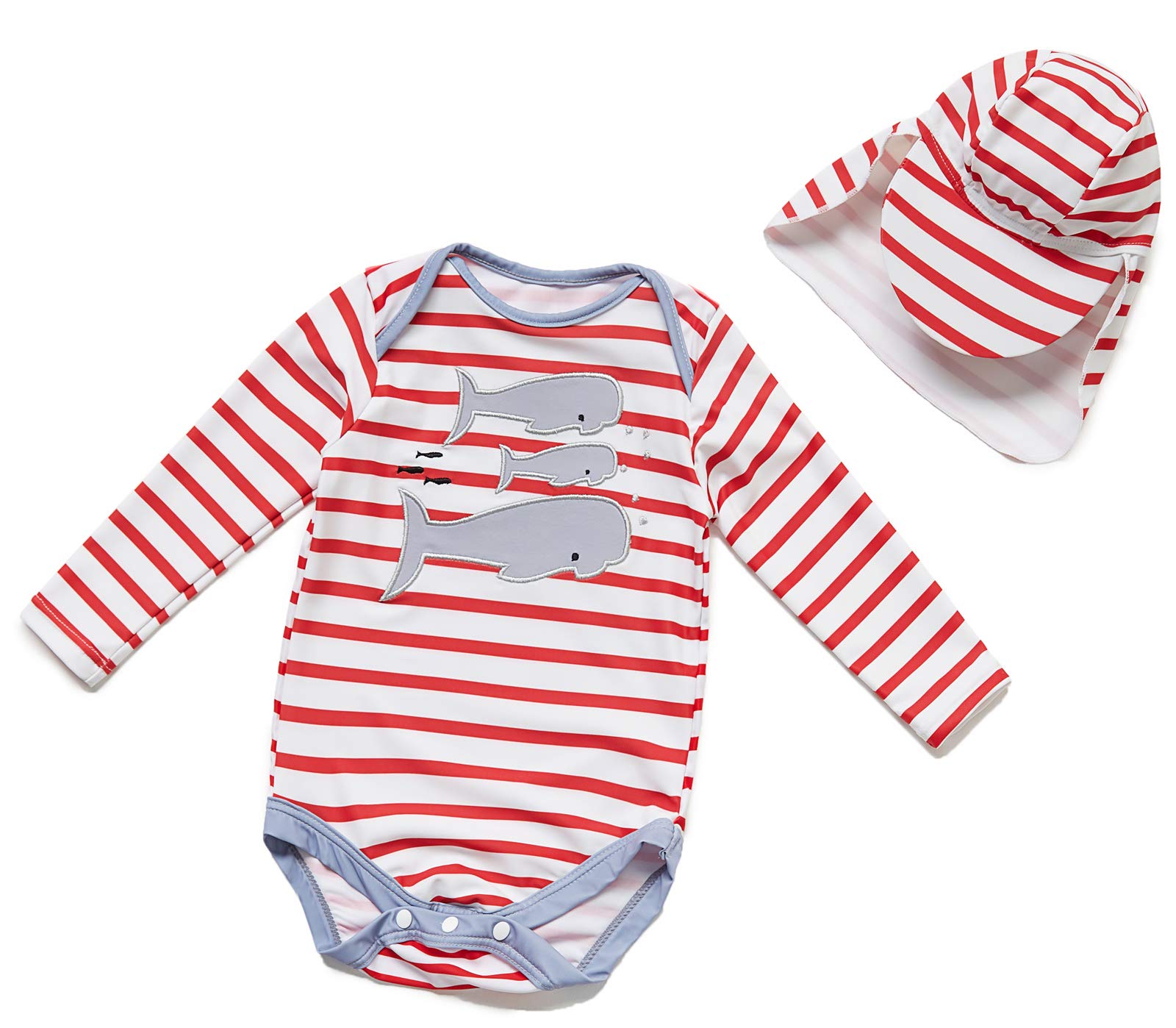 Baby Girl/Boy One Piece Bathing Suit UPF 50+ Sun Protection with Button