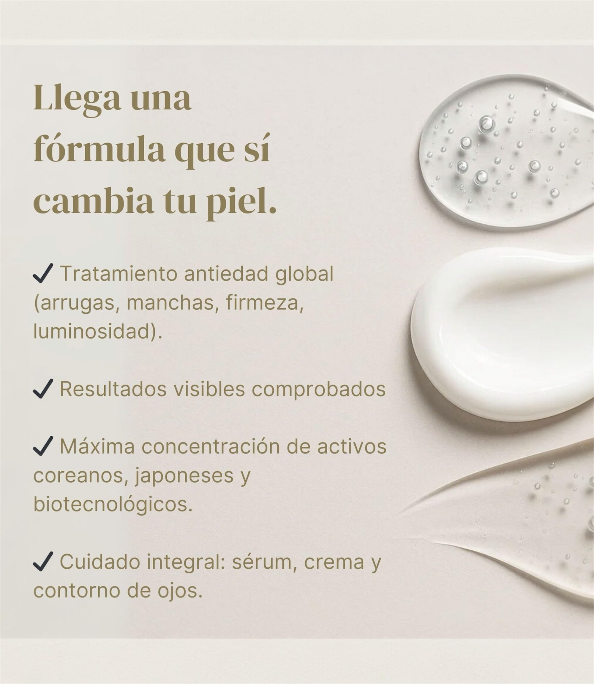 Set Platinum – Contorno de Ojos Efecto Flash + Sérum Facial 3 en 1 + Crema Facial Despigmentante Anti-Edad – Rutina Facial Completa para Luminosidad y Firmeza