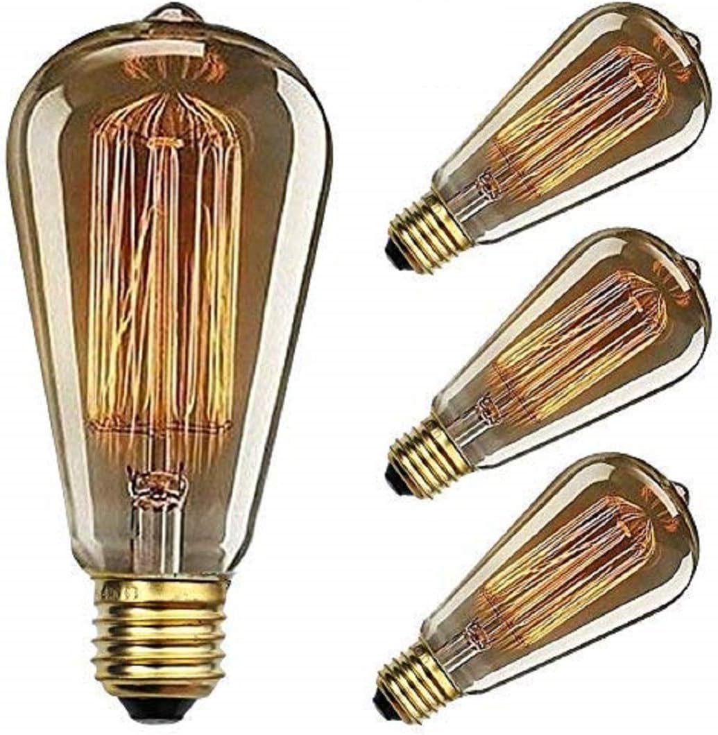 - Groeien 40W e26, e27 Incandescent Bulb (newflex_28_02, Warm White Yellowish) - Pack of 4