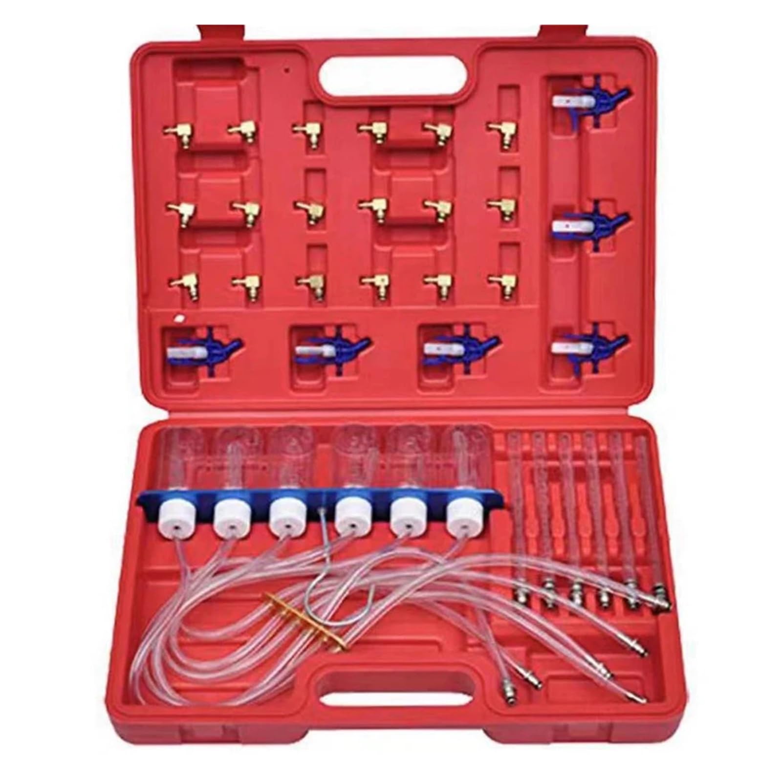 Compatible for Diesel Injector Flow Meter Test Kit Common Rail Adaptor Fuel Tester Set