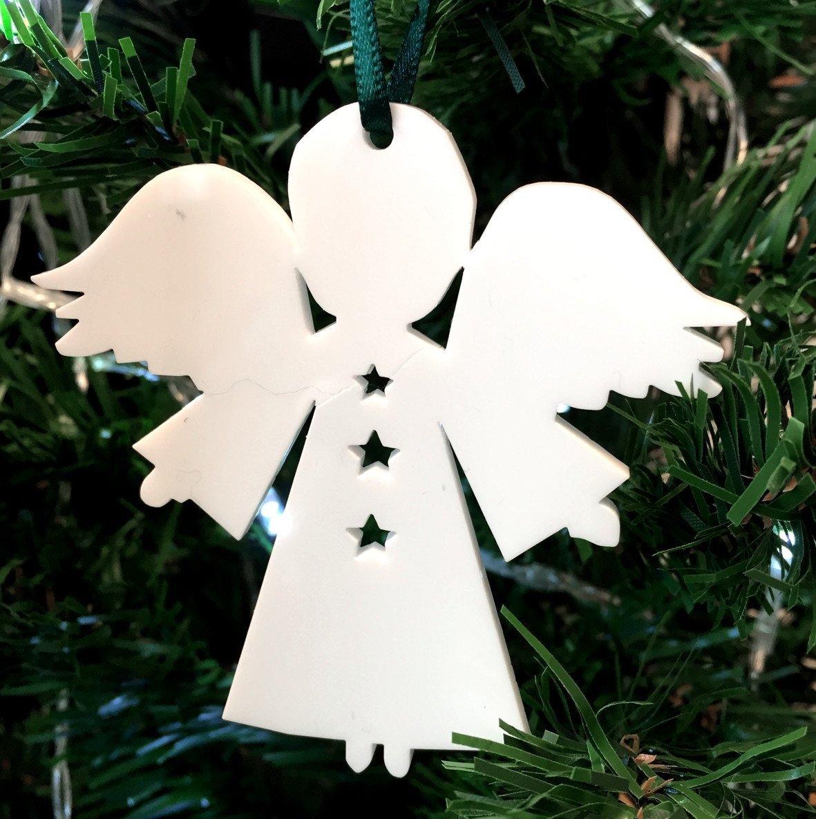 Servewell White Angel Christmas Tree Decoration - Pack Of Ten