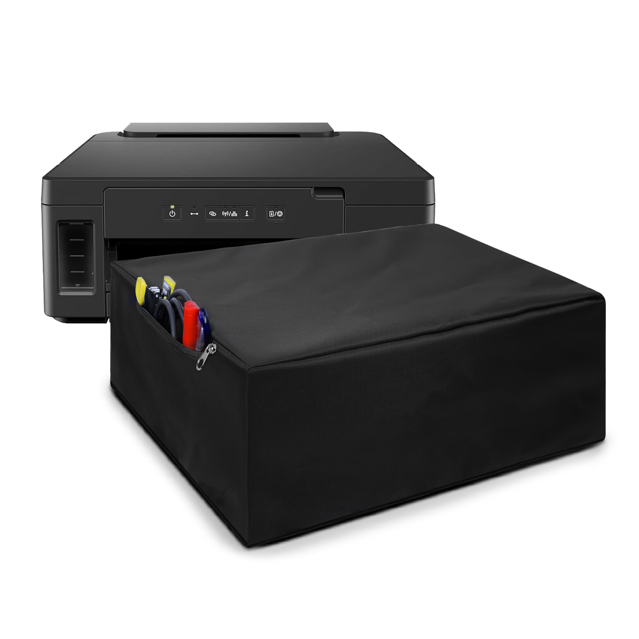 Alifiya Dust Proof Washable Printer Cover for Canon Pixma GM2070 - Black-image-41