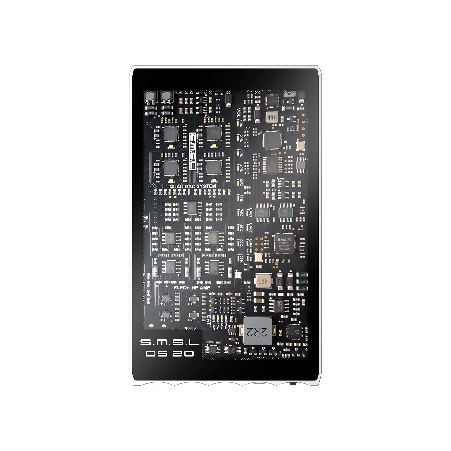 SMSL DS20 Portable DAC Headphone Amplifier CS43131 Decoder Chip DSD256 PLFC Fully Balanced Headphone Amp Magnetic Decoder USB1.1 for Switch & PS5 Hi-res Audio Amp MQA 3.5/4.4mm Headphone Jack