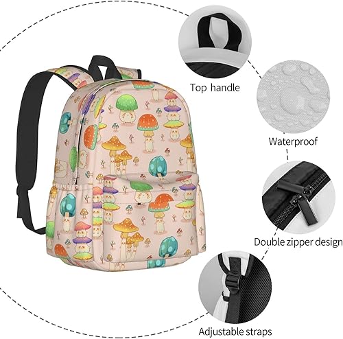 Miniatura 7 de Shoggoth Mochila de 17 pulgadas con diseño de mariposas, informal, mochila para laptop para mujer, bolsa de viaje para senderismo, Negro13, Mochilas