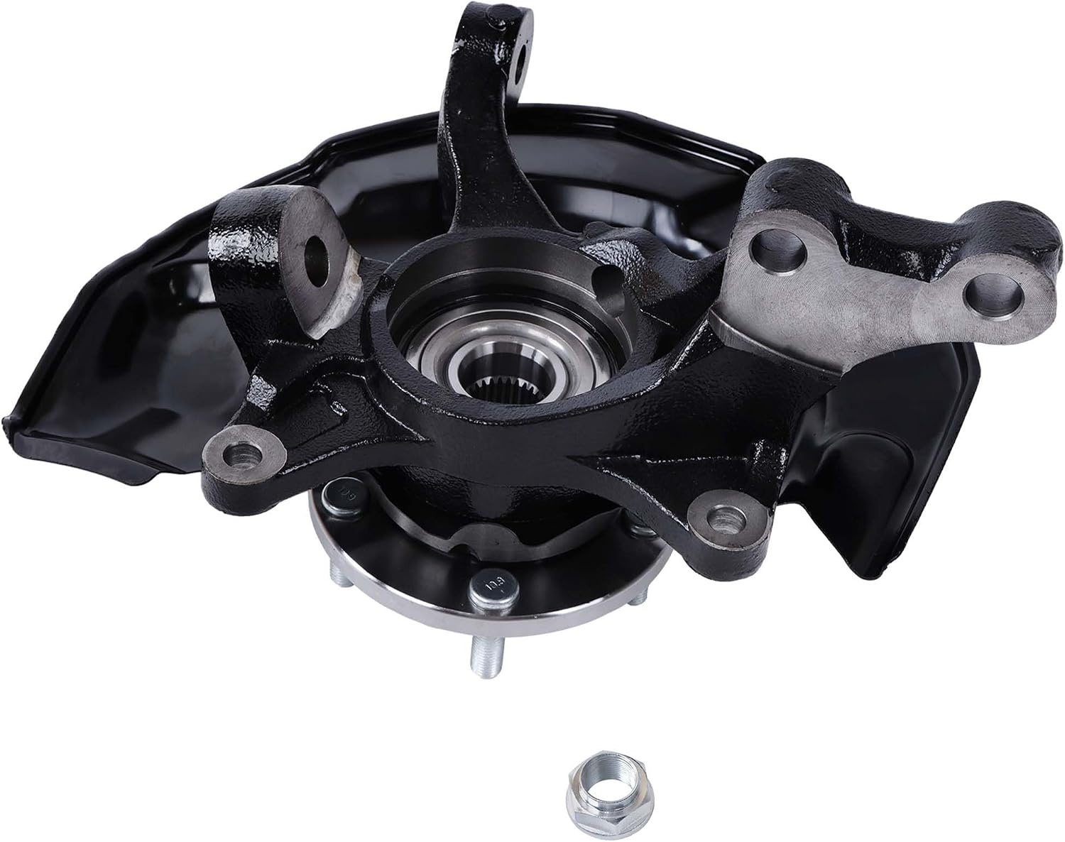 Front Driver Side Wheel Hub Bearing Steering Knuckle Assembly Replacement for Lexus ES350 2007-2012 Replacement for Toyota Camry 2007-2017 686-261