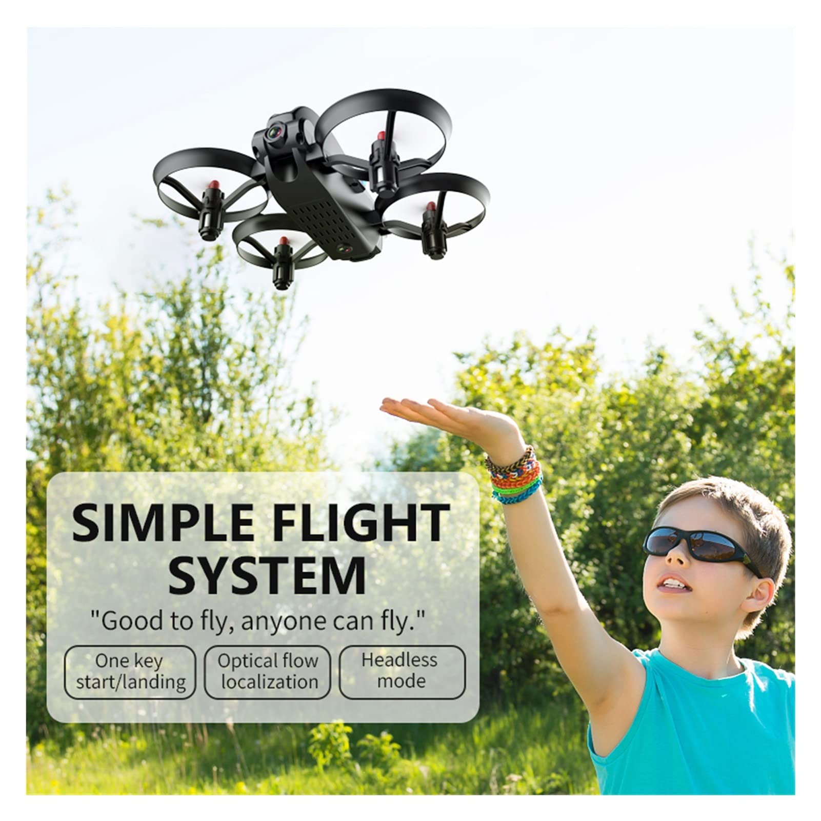 Składany dron Quadcopter Mini dron z podwójną kamerą 4K HD RC Dron 2.4G WiFi FPV Quadcopter Optyczne pozycjonowanie przepływu Fajne lekkie drony (Kolor: DualCam 2B Rozmiar torby: 1) (DualCam 2B Box 1)