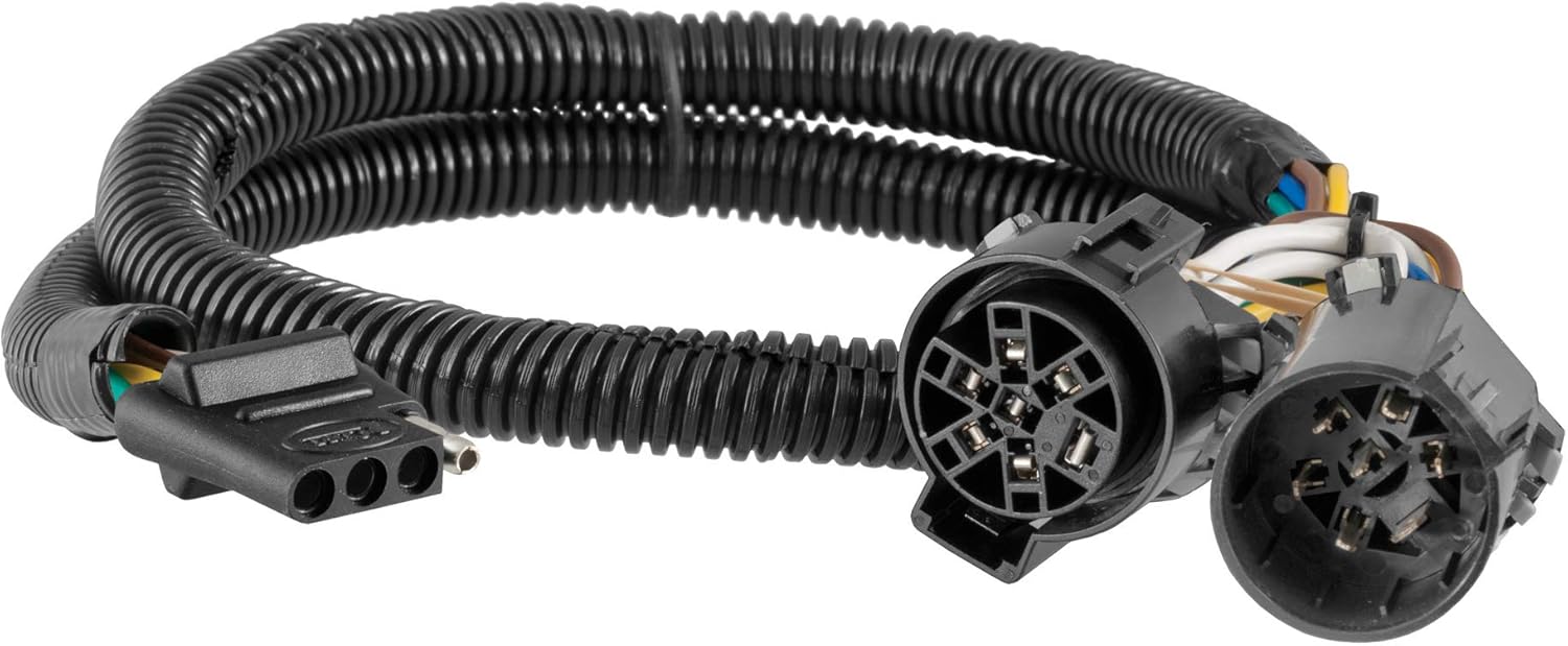 CURT 55384 Replacement Vehicle-Side Custom USCAR 4-Pin Trailer Wiring Harness, Black : Automotive