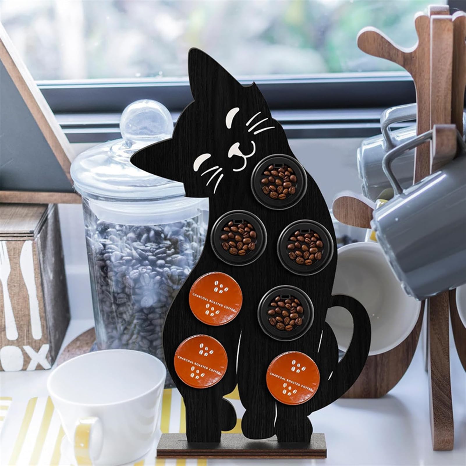 Amazon.co.jp: YUNXIOLER 猫型コーヒーメーカー、Kカップホルダー用