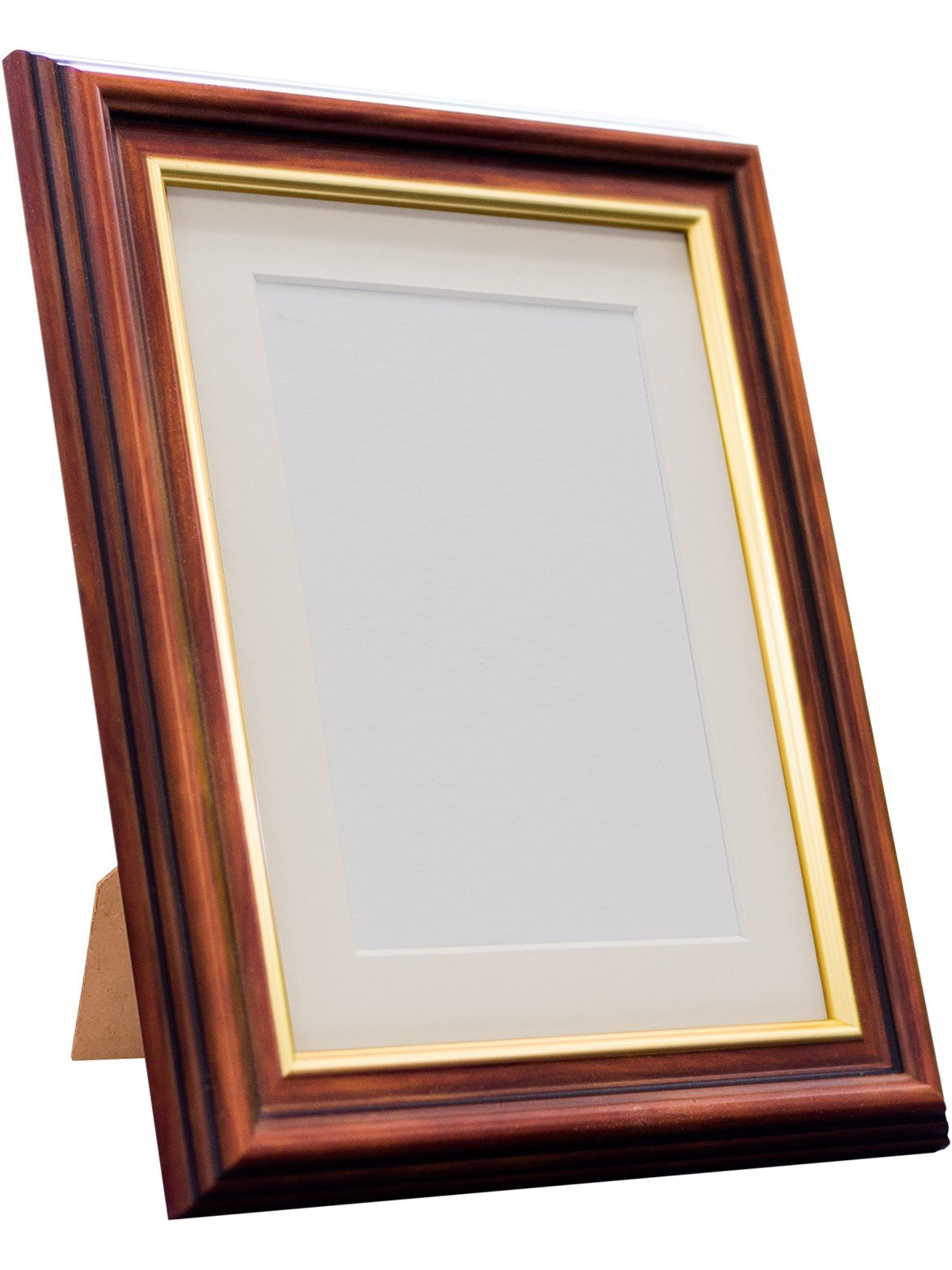 Frames By Post Walnut Sandringham Frame With Ivory Mount 14"X11" For Pic Size 10"X8"