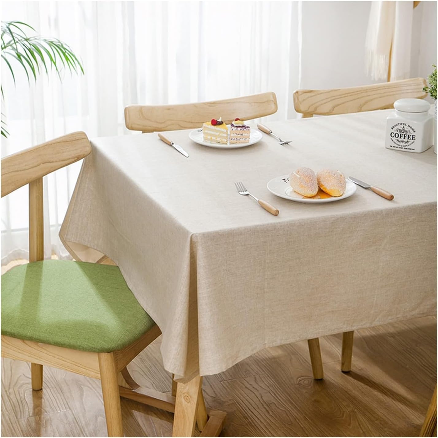 FBHFSUIEF Table Cloth Rectangle,Kitchen Tablecloth Polyester Linen(130x180cm)