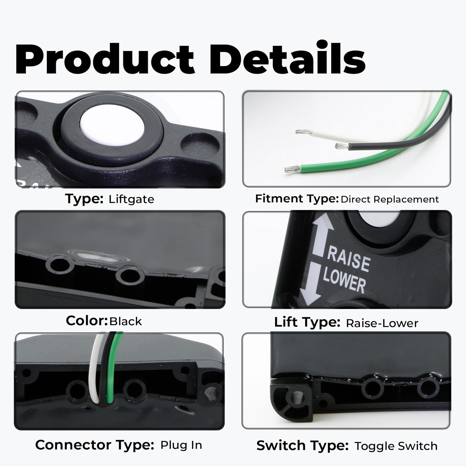 Liftgate Switch Fit for Waltco Replace 800000425 80001431 80000429