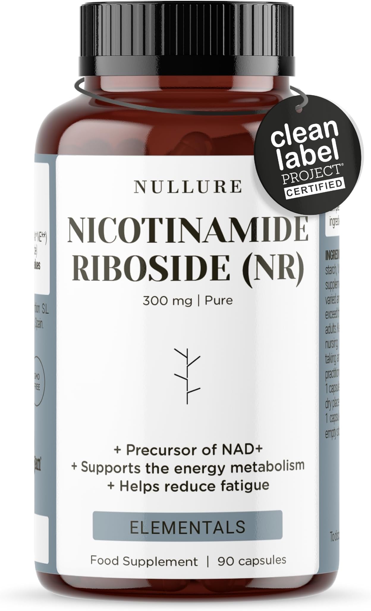 – NAD Nicotinamide Riboside 300mg - 90 Capsules | Free of Magnesium Streate | Clean Label Certificate | Third Party Tested | NAD Supplements | Pure NR Supplement >99% | Made in Spain