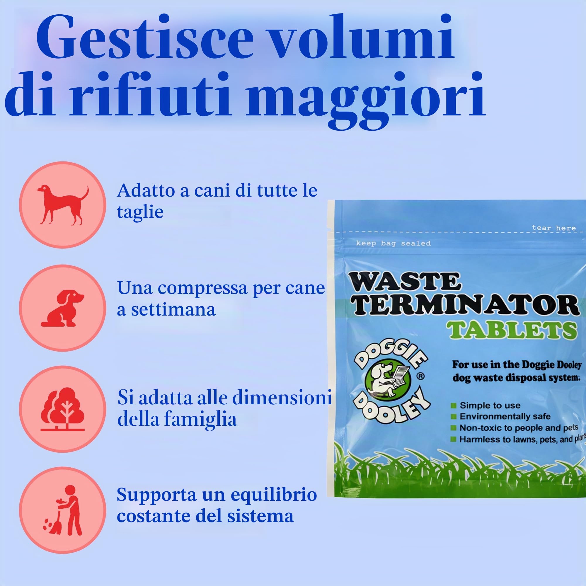 Hueter Toledo Doggie Dooley - Pastiglie per rifiuti, 100 Pezzi