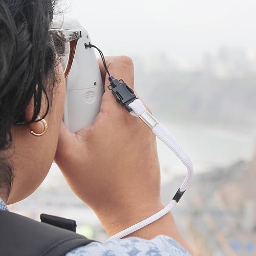 Miniatura 6 de Digital Nc Paquete de 2 correas de muñeca (estilo de lenca) ajustables con liberación rápida compatible con Nikon P900, Negro & blanco