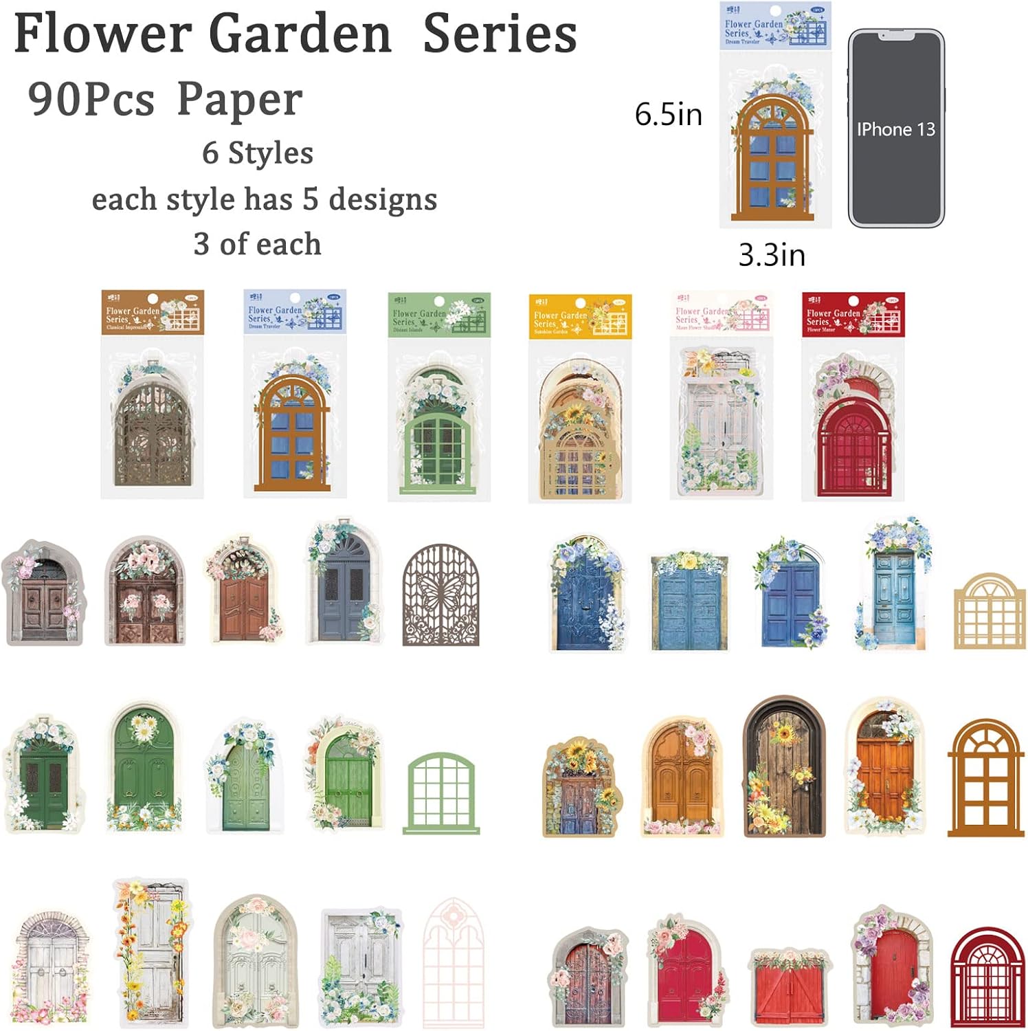 JOYCHOIC Aesthetic Scrapbook Paper, 90Pcs Vintage Garden Door Junk Journal Journaling Scrapbooking Supplies, Materials Bullet Kit Art Album Planners Diary DIY Crafts Embellishment : Arts, Crafts & Sewing
