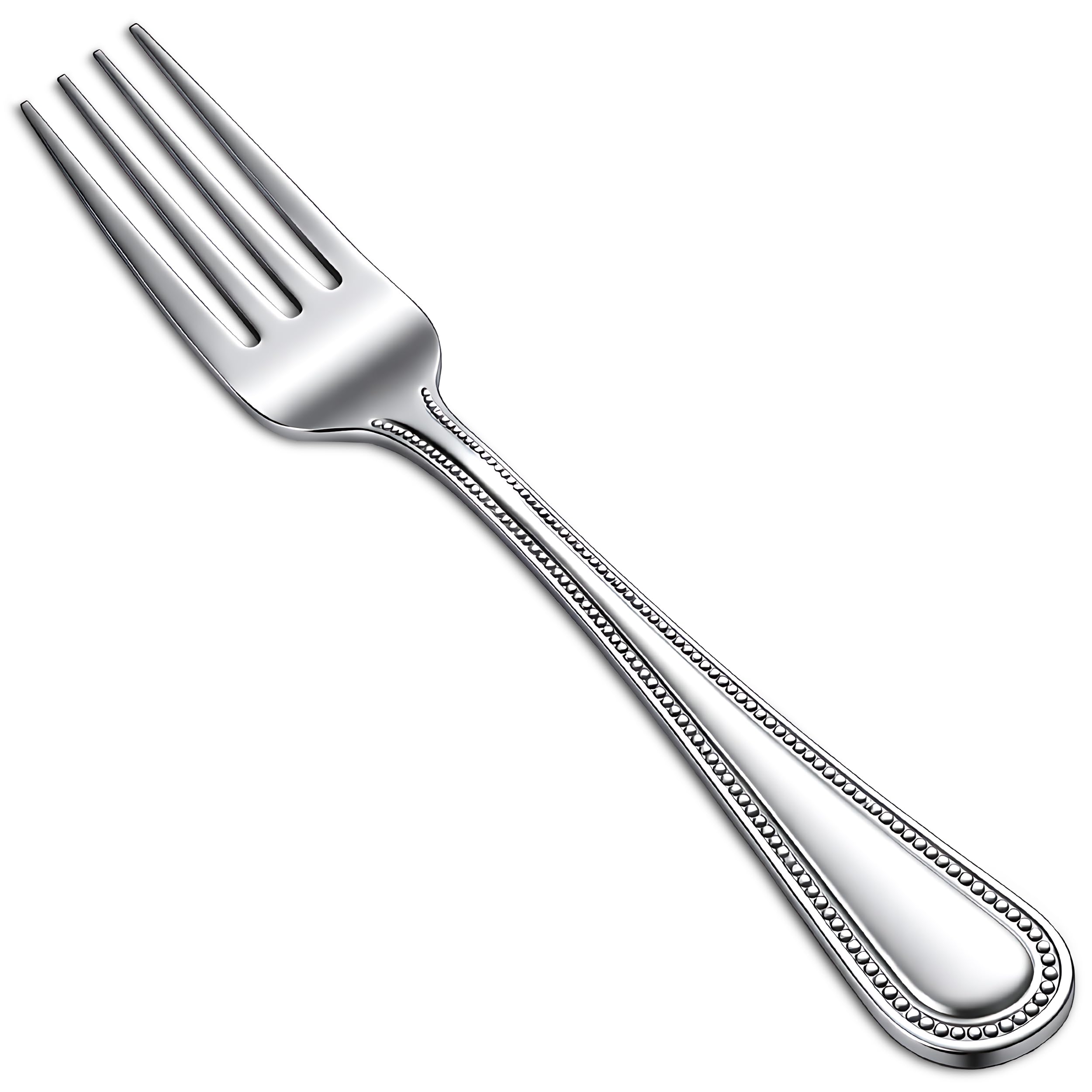 Winco 12-Piece Dots Dinner Fork Set, 18-0 Stainless Steel,Silver