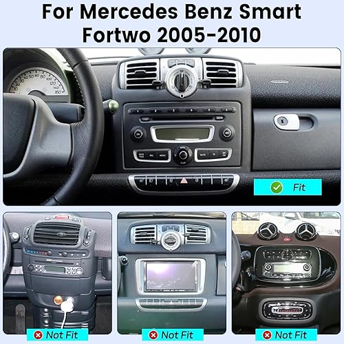 Miniatura 2 de [2G+64G] Radio de coche para Mercedes Benz Smart Fortwo 2005-2010, 9 pulgadas Android 13 pantalla táctil estéreo, Carplay/Android