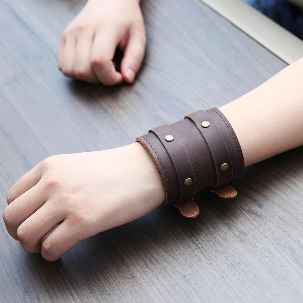 Baseball Necklace 3-Pack Genuine Leather Baseball Bracelets