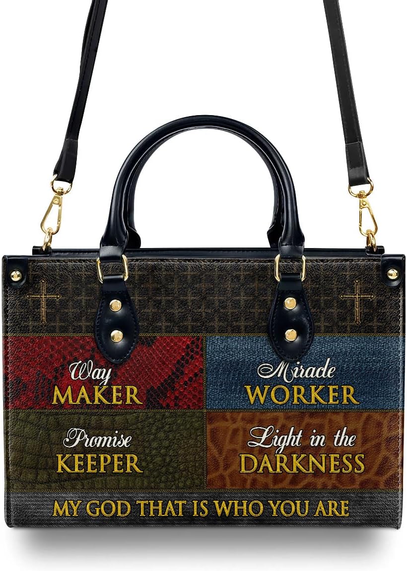 Jesuspirit Leather Handbags - Bible Bags, Religious Bag - Christian Gifts For Women - Christmas Gift For Mom, Grandma - Image 3