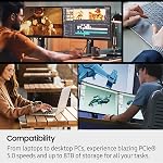 Samsung 9100 PRO Series - 2TB PCIe 5.0 x4, NVMe 2.0, M.2 Interne SSD, Jusqu'à 14,700MB/s, Vitesse rapide, contrôle thermique, MZ-VAP2T0B/AM [Version canadienne]
