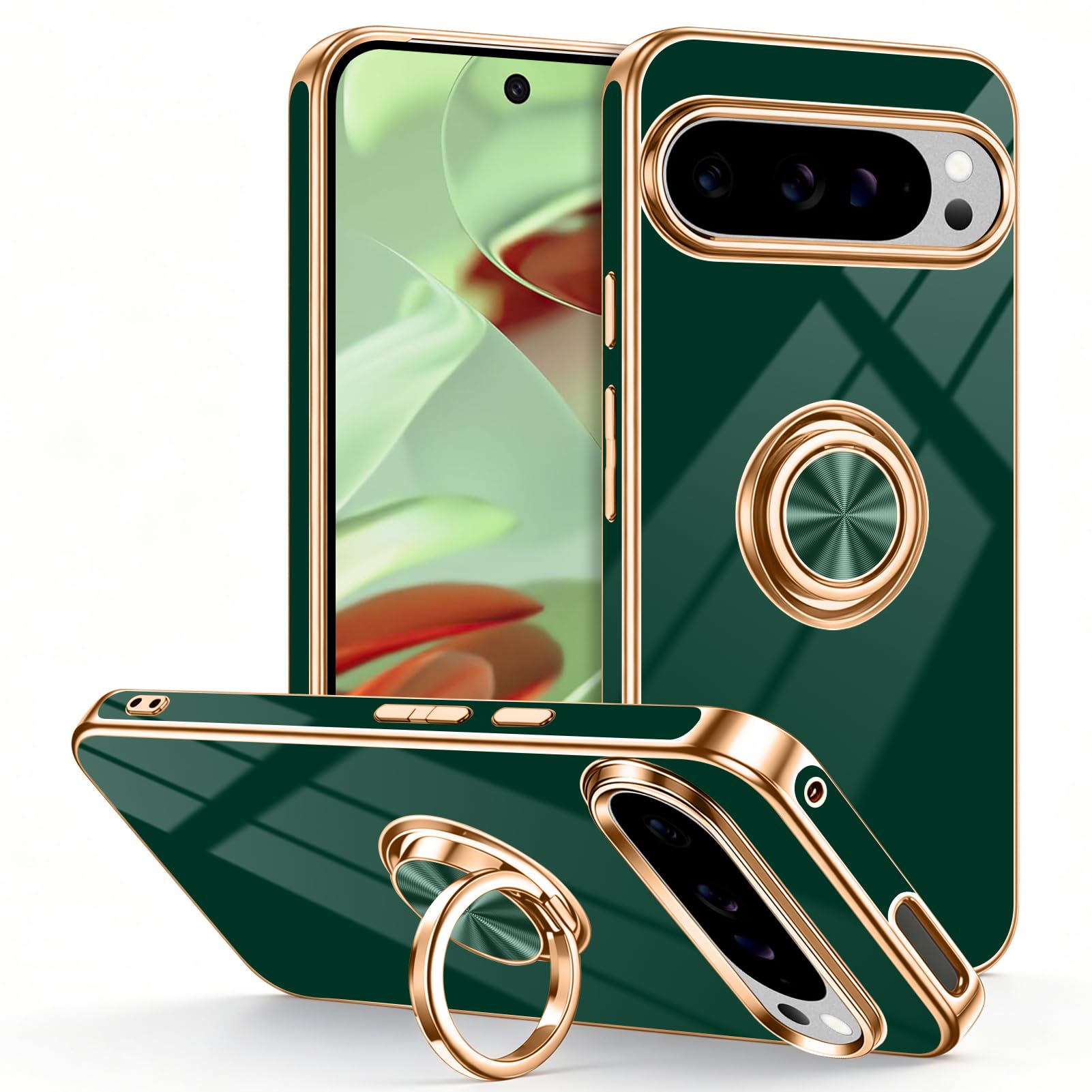 Coque Google Pixel 9 Pro souple pour éviter les chutes avec support rotatif - 8