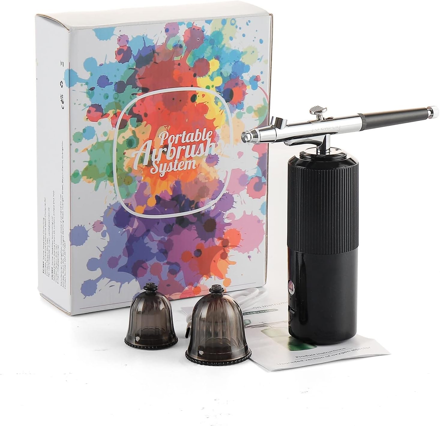 Airbrush Kit, Cordless Air Compressor Spray Gun Single Action Airbrush