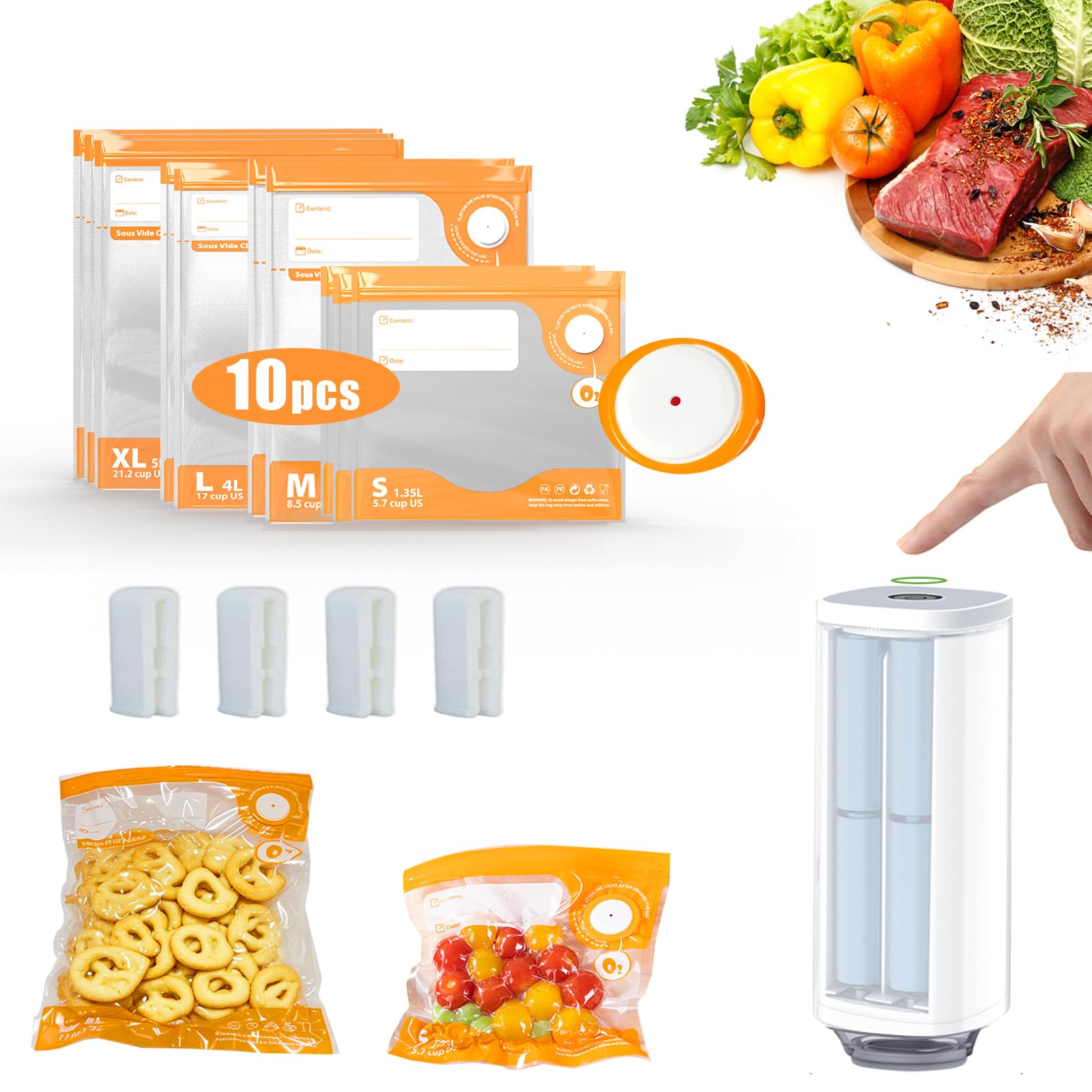 Amazon.co.jp: CABIBOX 真空シーラー機 64Kpa吸引力 ミニ自動食品真空 Amazon.co.jp: CABIBOX 真空シーラー機 64Kpa吸引力 ミニ自動食品真空