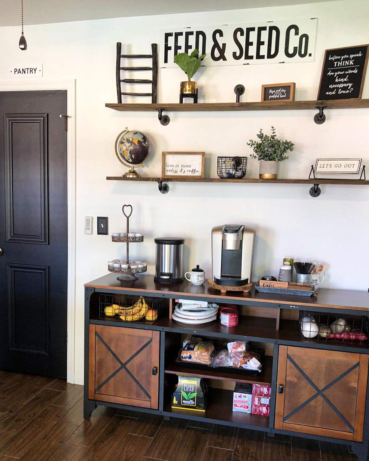 Buy LuckIn Pipe Shelf Brackets for DIY 12Inch Floating Shelves