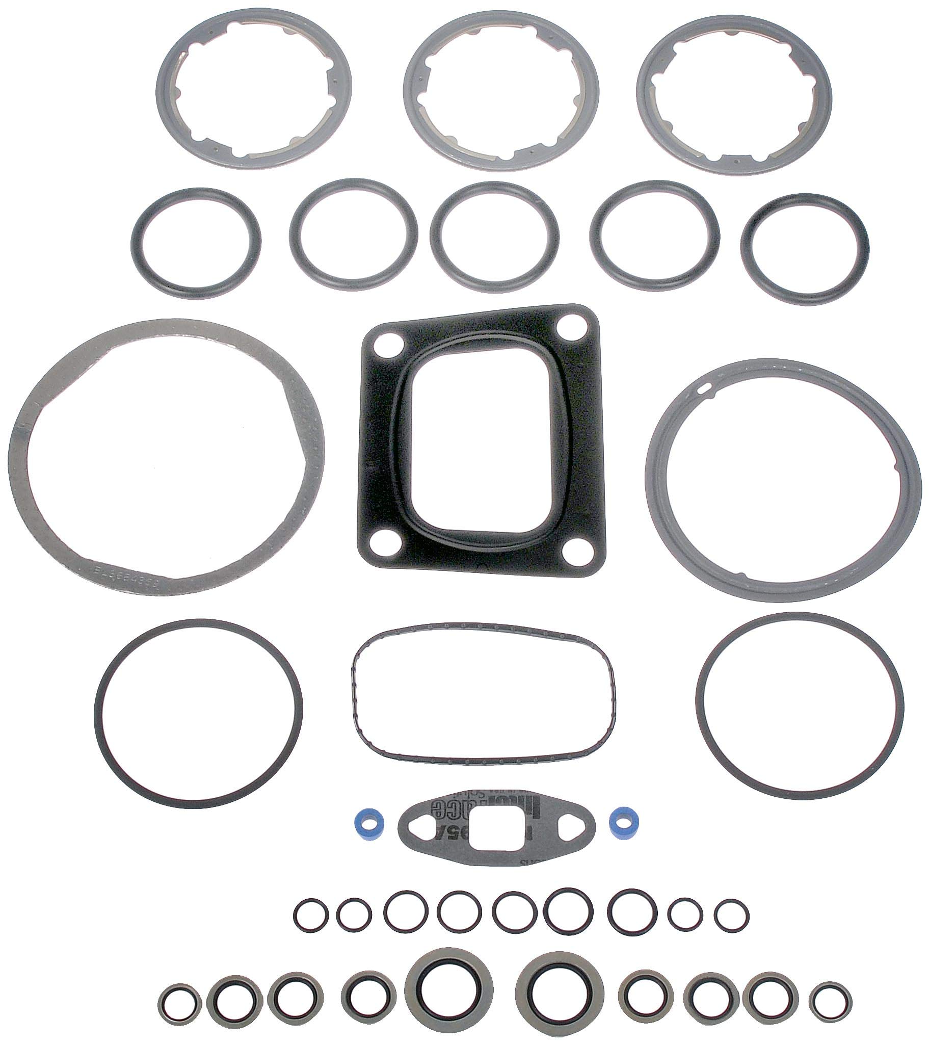 Dorman 904-5009 Exhaust Gas Recirculation (EGR) Cooler Gasket Kit Compatible with Select Models - DORMAN EGR Cooler Gasket Kit for Freightliner - Dorman - HD Solutions Exhaust Gas Recirculation (EGR) Cooler Gasket Kit 904-5009 - Heavy Duty Exhaust Gas Recirculation Cooler Gasket Kit