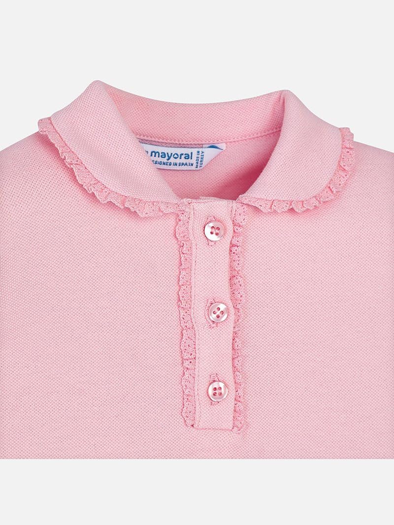 Mayoral S/s Polo for Baby-Girls Rose