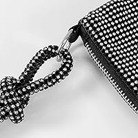 Vista 5 de Bolso de noche para mujer, bolso de embrague brillante con purpurina para fiesta, boda