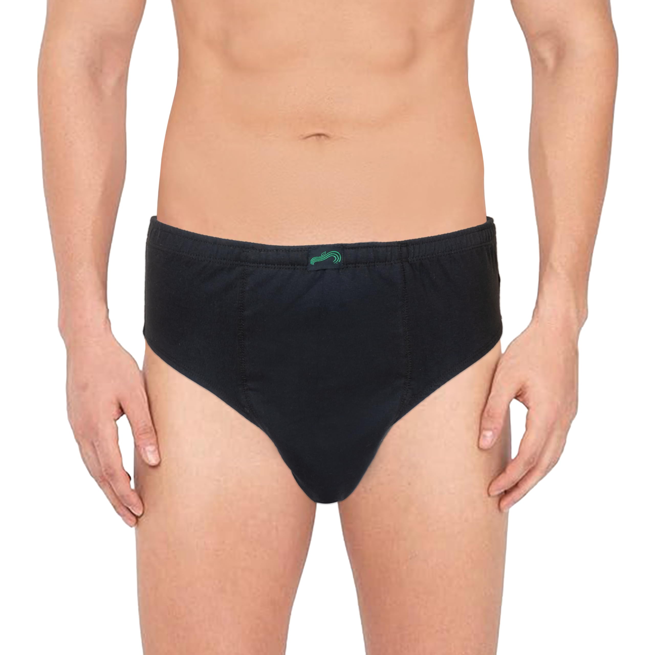 Fabpad Mens 100% Cotton Reusable Leakproof Accidental Urine Incontinence Leakage Underwear/Briefs (2XL, Black) (B0D3TZ39XK) Amazon Price History, Amazon Price Tracker
