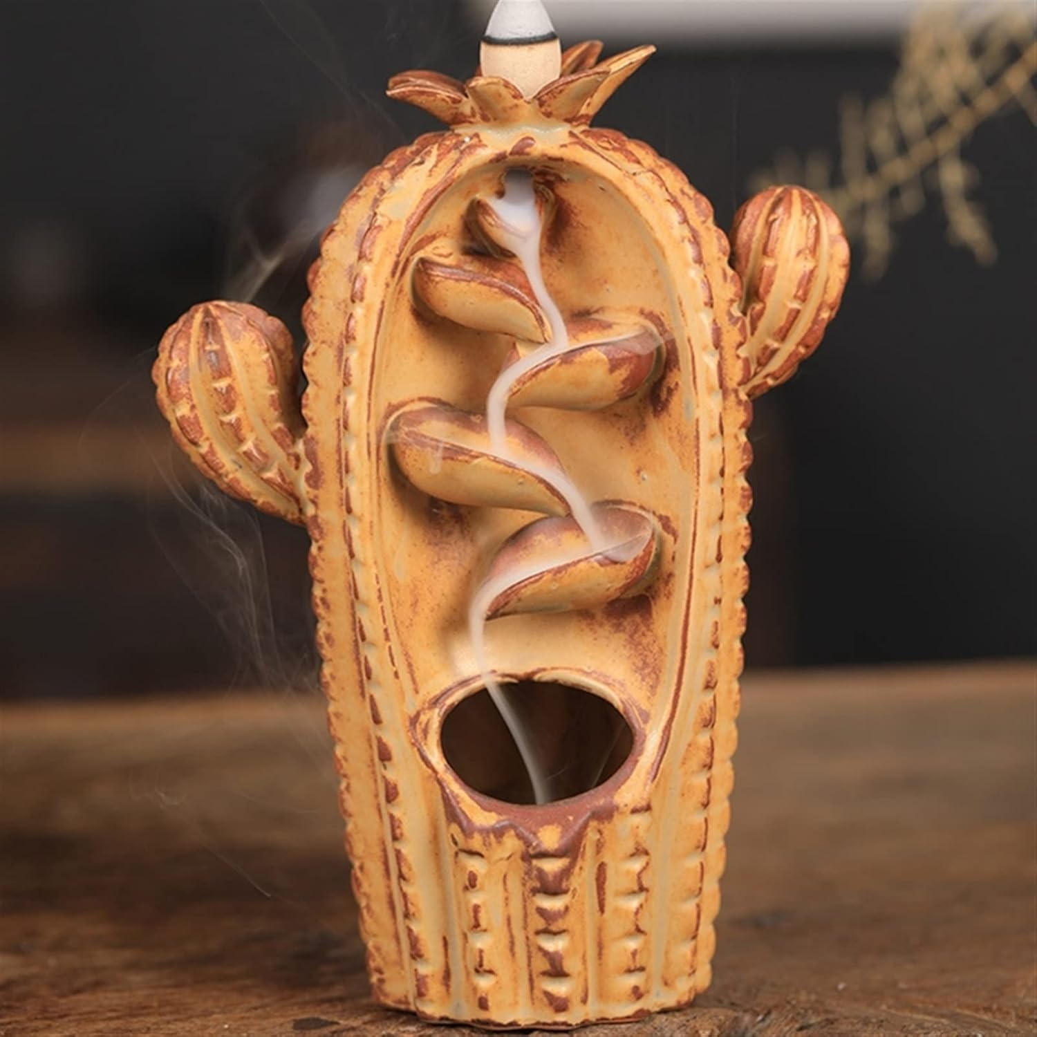 Incense Holders Backflow Incense Burner for Incense Igniting Storage Home Bedroom Decoration Backflow Incense Burner Ceramic Backflow Incense Burner (Size : GN)