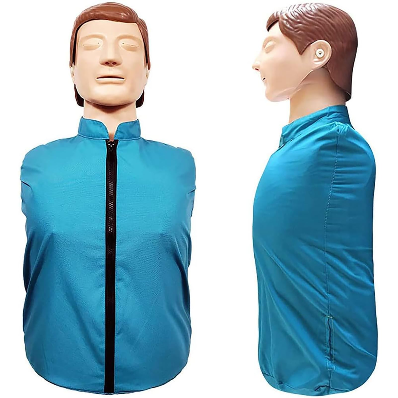 Hsrg Men's Cardiopulmonary Resuscitation Training Mannequin Rubber, Half Body Cpr First Aid Training Manikin, Professional Adult Resuscitation Manikins, For Medical Training Teaching Supplies