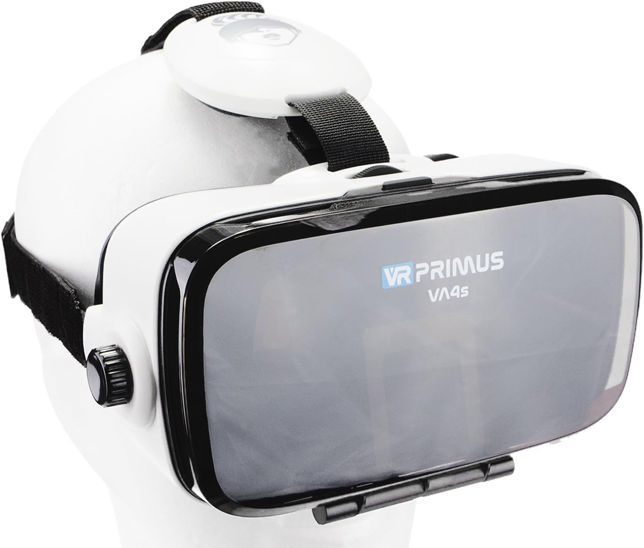 VR-PRIMUS® VA4s VR headset, compatible with iPhone X XS and Android phones up to 6.2″ e.g. Samsung Galaxy S6 S7 S8 S9, Huawei P10 P20, lG G4, Sony Xperia, Xiaomi,OnePlus. With Google Cardboard Apps