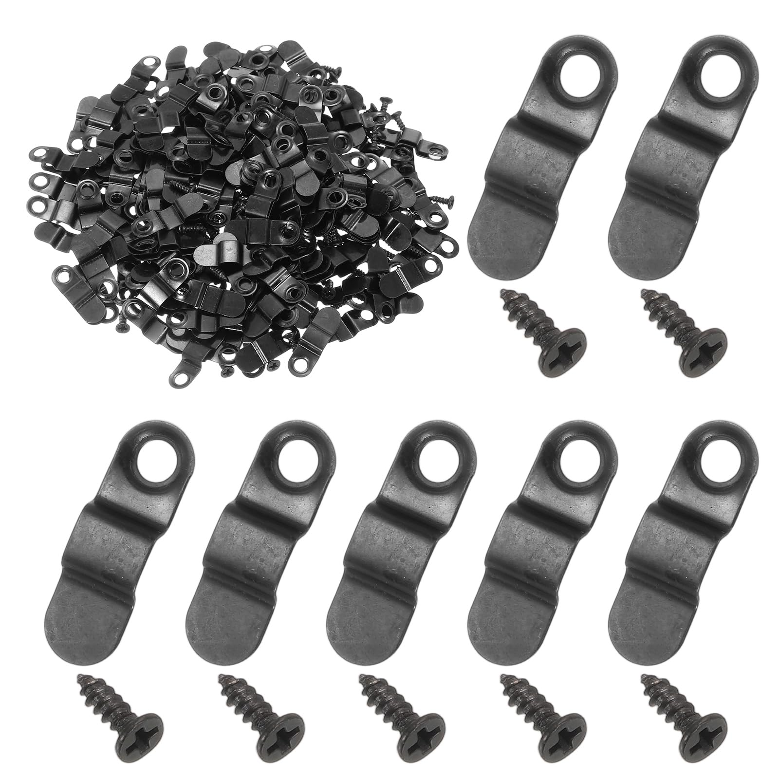 Fixations d'angle et boutons tournants pour cadre photo, clips de support 2,4 cm avec vis