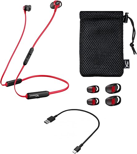 Miniatura 5 de HyperX Cloud Buds - Auriculares inalámbricos Bluetooth, Qualcomm aptX HD, 10 horas de duración de la batería, conductores de 0.551in, cómodas