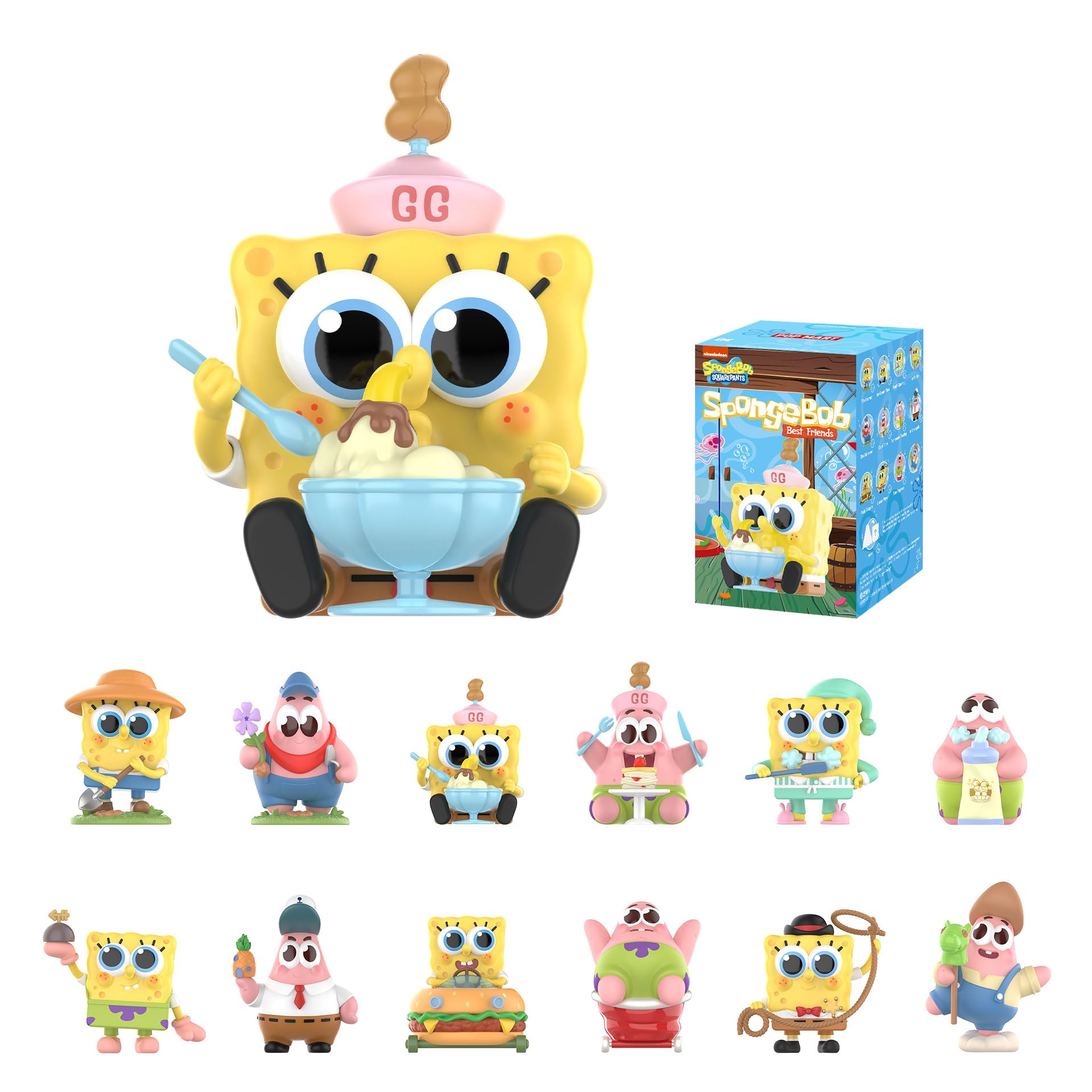 POP MART Spongebob Best Friends Series Figures, Spongebob Blind