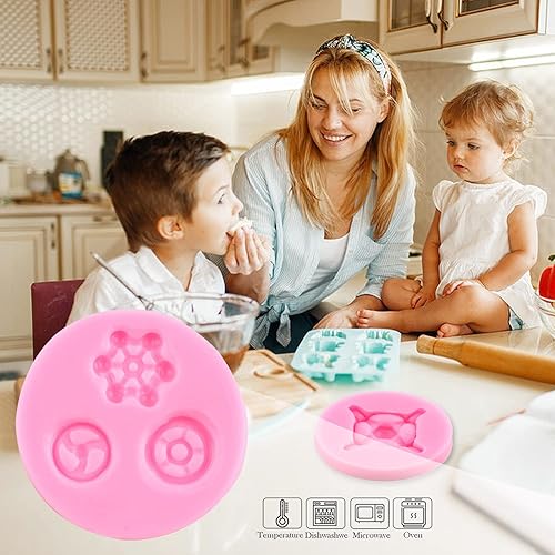 Miniatura 3 de ZiXiang Steampunk - Moldes de silicona para fondant, moldes de silicona para mango de grifo, moldes de chocolate para decoración de pasteles,