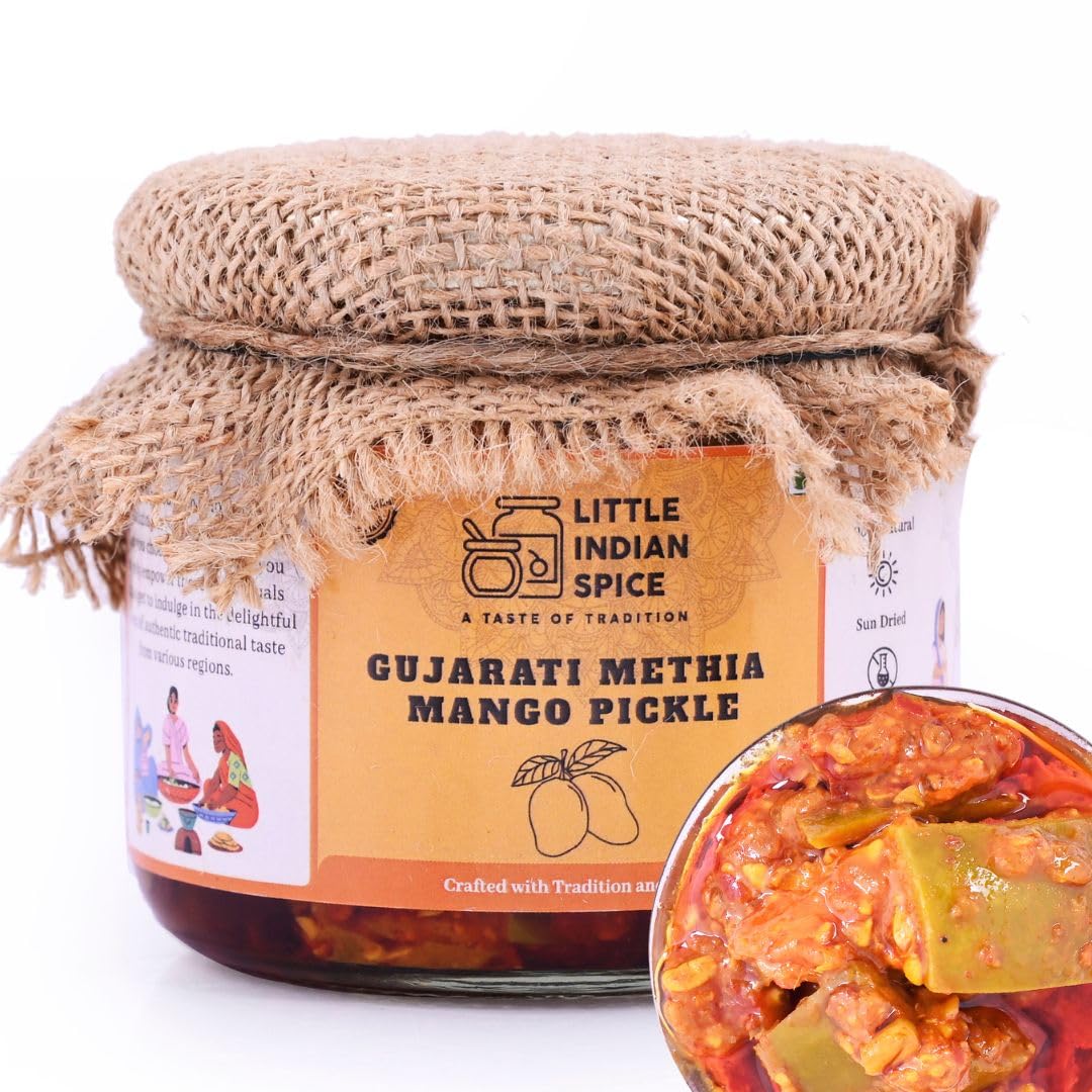 Little Indian Spice Gujarati Methia Mango (Methia Keri nu Athanu) | Homemade | 250 Gm (B0CFHMRM1X) Amazon Price History, Amazon Price Tracker
