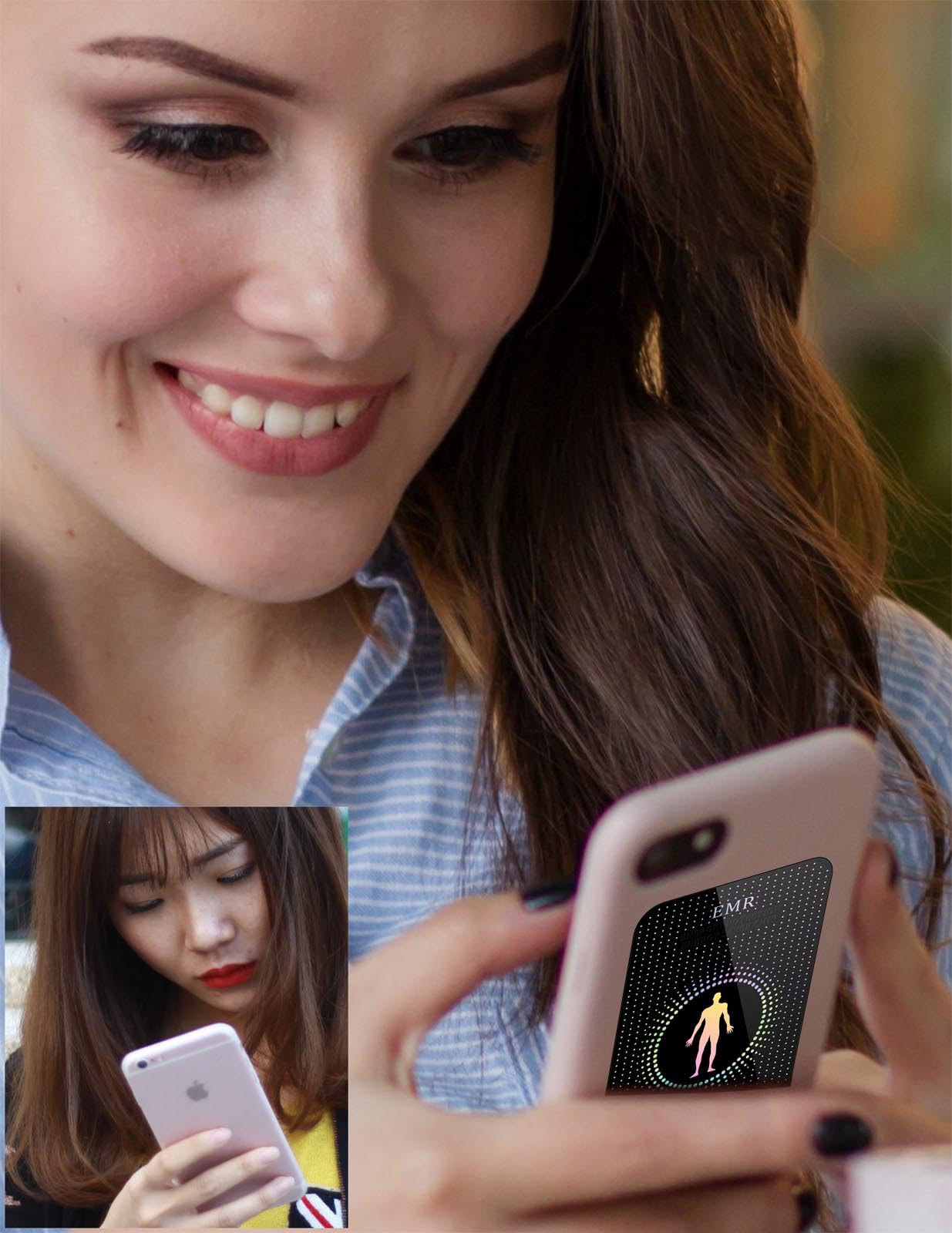 Protection Sticker for Cell Phone?Smart Phone/Laptop/Tablet/All Devices-Black 6 pcs