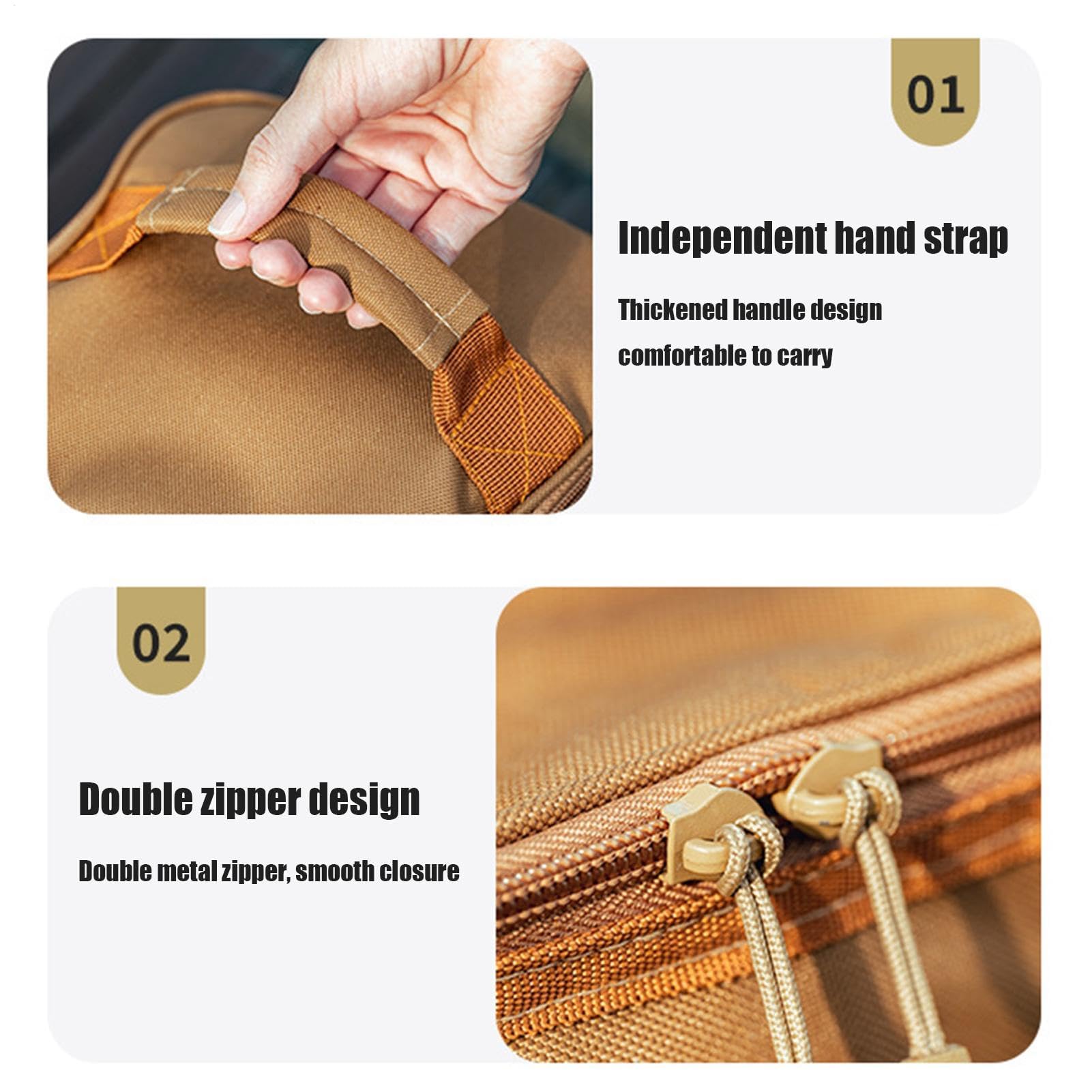 Kit de especias para camping, tarros de condimentos portátiles con bolsa de almacenamiento para picnics, barbacoas y senderismo. Solución práctica de almacenamiento de alimentos, incluye múltiples
