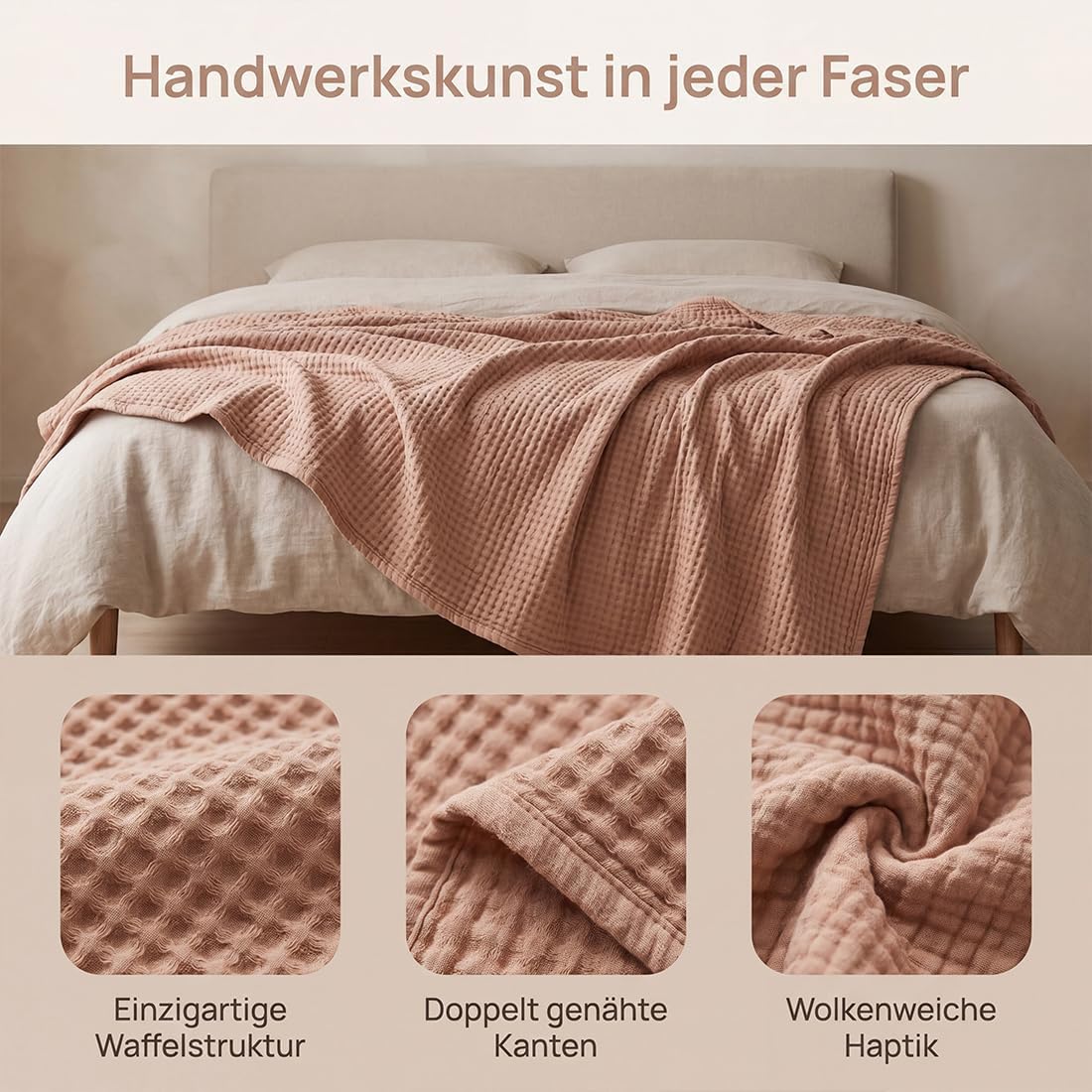 Sanfte Musselindecke 150x200 cm aus 100% Baumwolle, Leichte Musselin Decke Erwachsene für Sommer - Atmungsaktive Kuscheldecke & Tagesdecke für Sofa, Couch und Bett (Frisches Grün,150×200 cm)