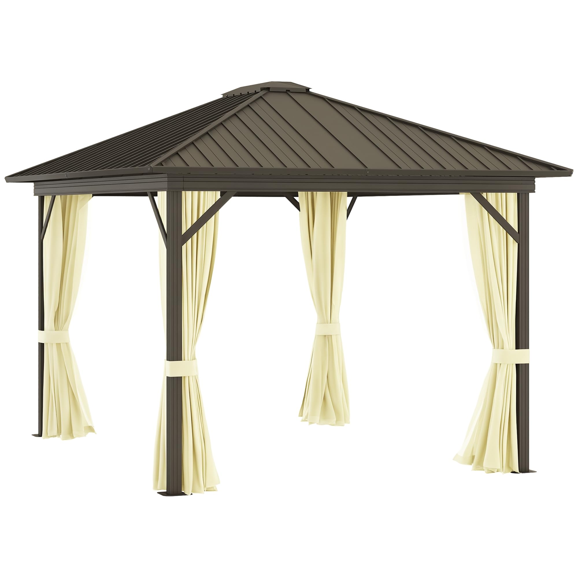 Outsunny Cream White Gazebo