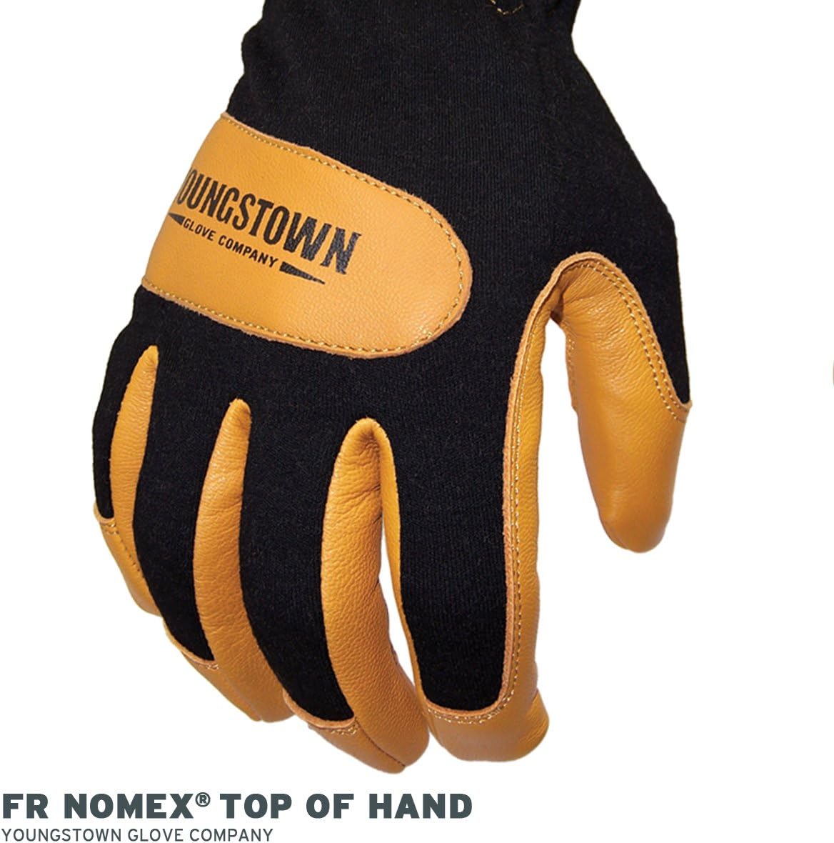 Black Friday - 80% OFF Youngstown Glove 12-3270-80-L Flame Resistant Mechanics Hybrid Gloves, Large