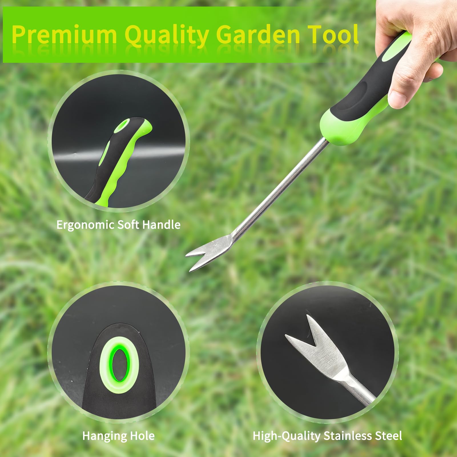 YXCCSE Hand Weeder Tool Stainless Steel Garden Weeding Tool,Hand Weeder Garden