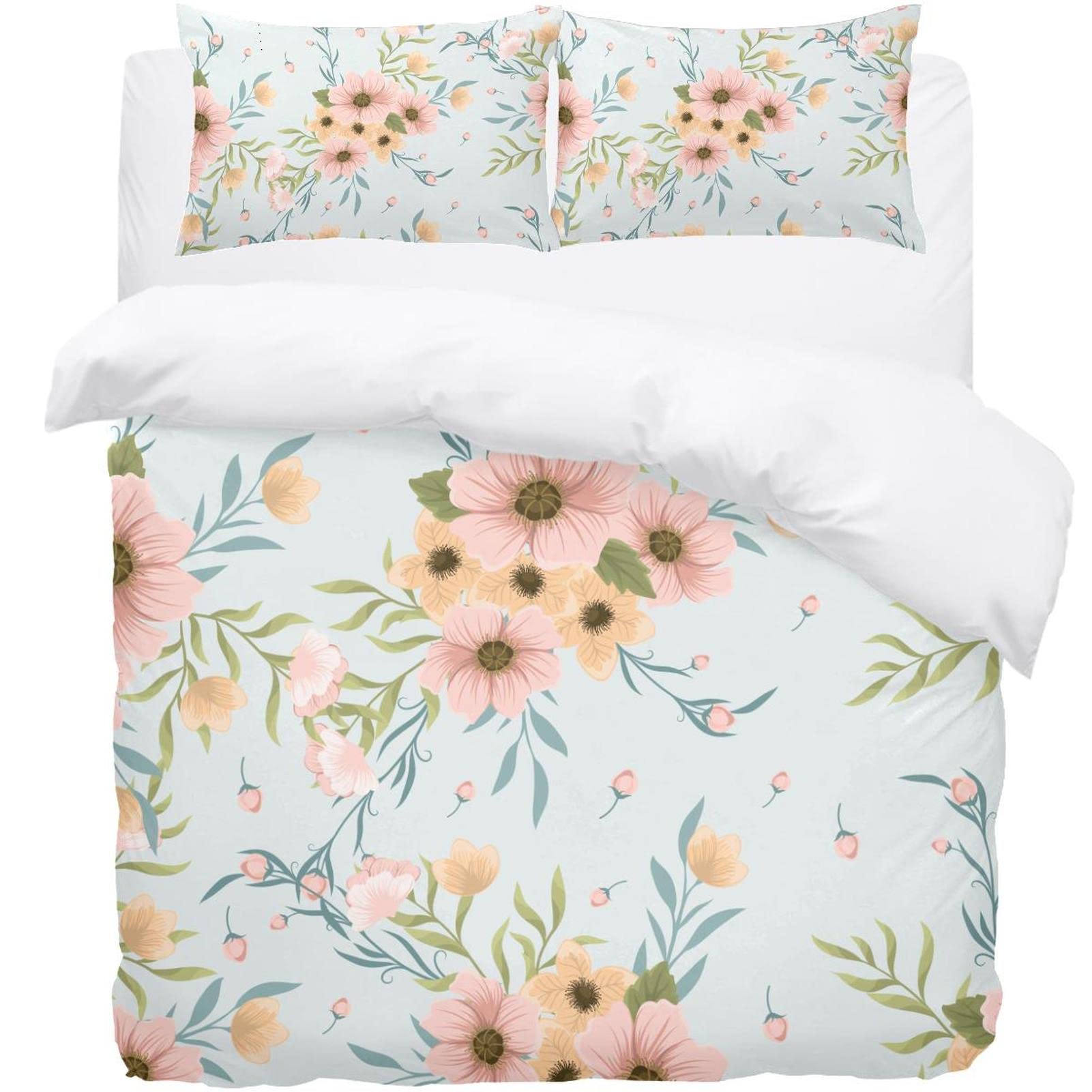 Parure de lit à motif floral idéale pour créer un cocon douillet à la maison