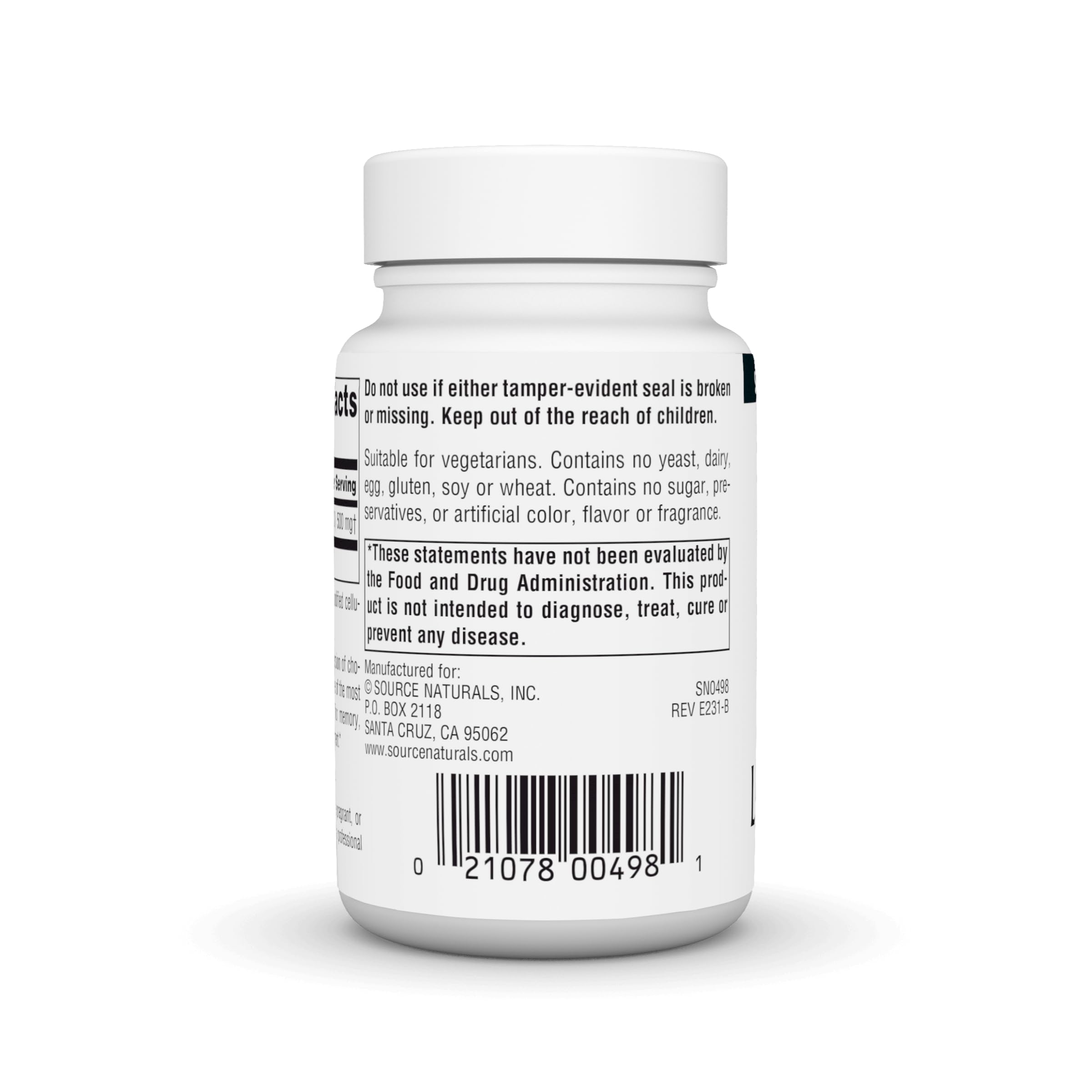 Amazon.com: Source Naturals Acetyl L-Carnitine, 500mg, 30 Tablets : Health  & Household