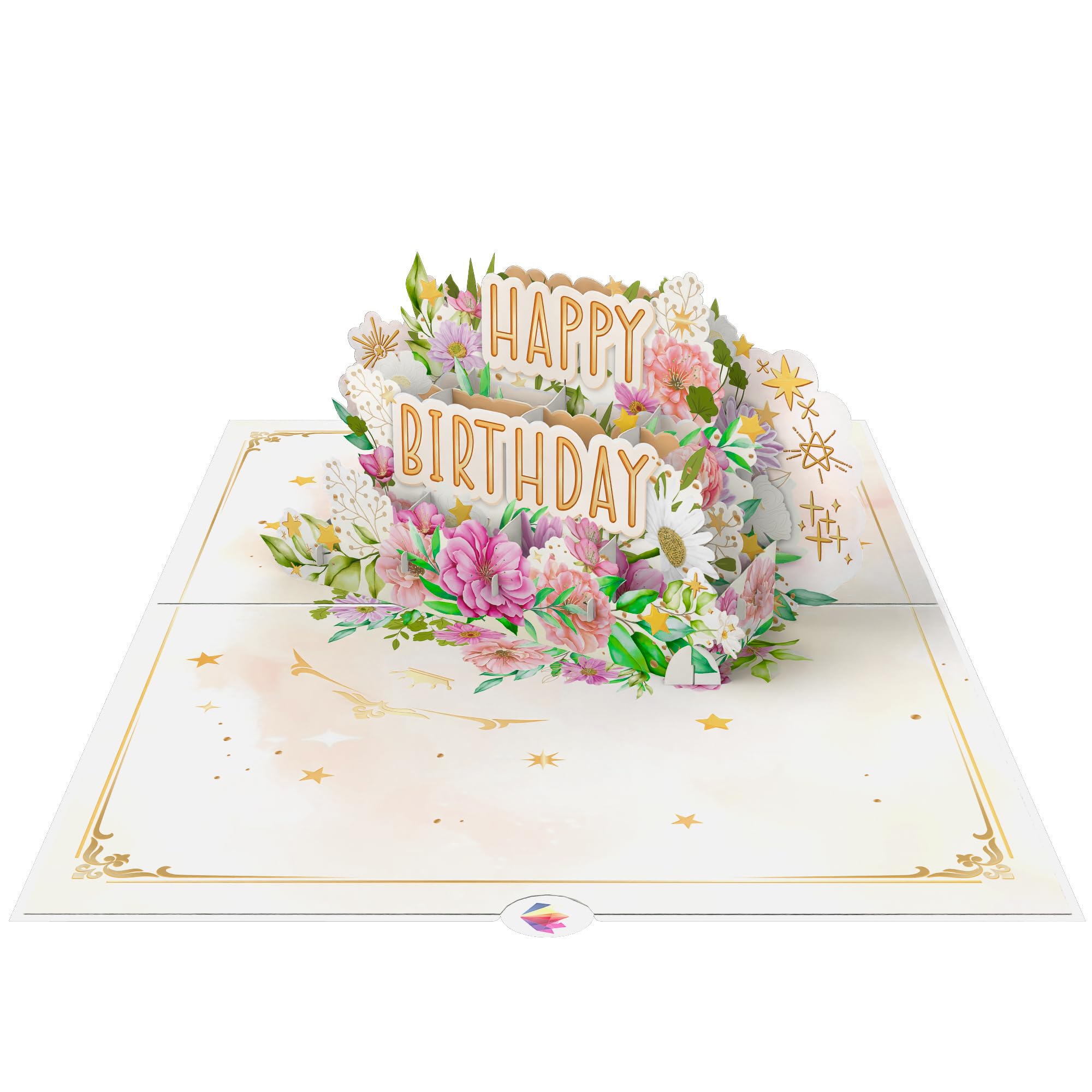Biglietto Auguri Pop-Up 3D LINPOPUP - Chef Con Torta, Modello N11
