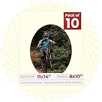 Vista 86 de Tapete de 11 x 14 pulgadas, corte biselado para fotos de 8 x 10 pulgadas, diseño de ante beige precortado, apertura de tablero ovalado, sin ácidos